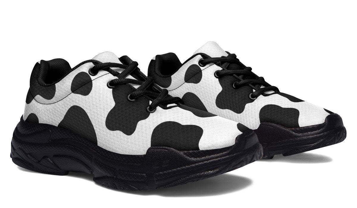 Cow Print Chunky Sneakers