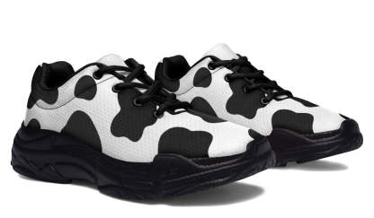 Cow Print Chunky Sneakers