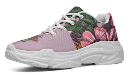 Floral Cow Chunky Sneakers
