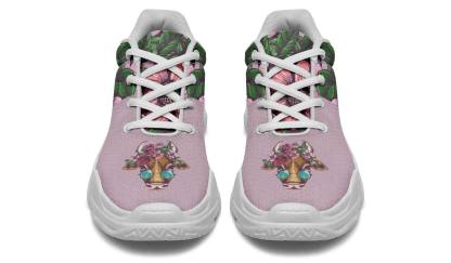Floral Cow Chunky Sneakers