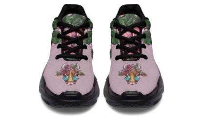 Floral Cow Chunky Sneakers