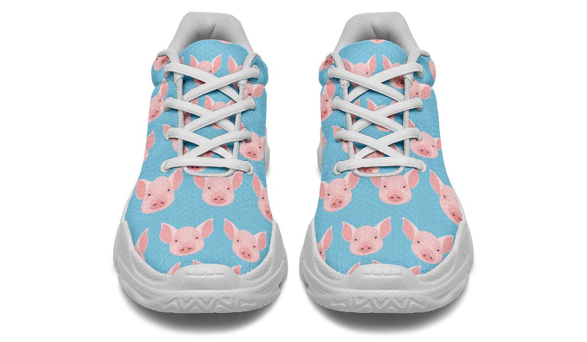 Pig Pattern Chunky Sneakers