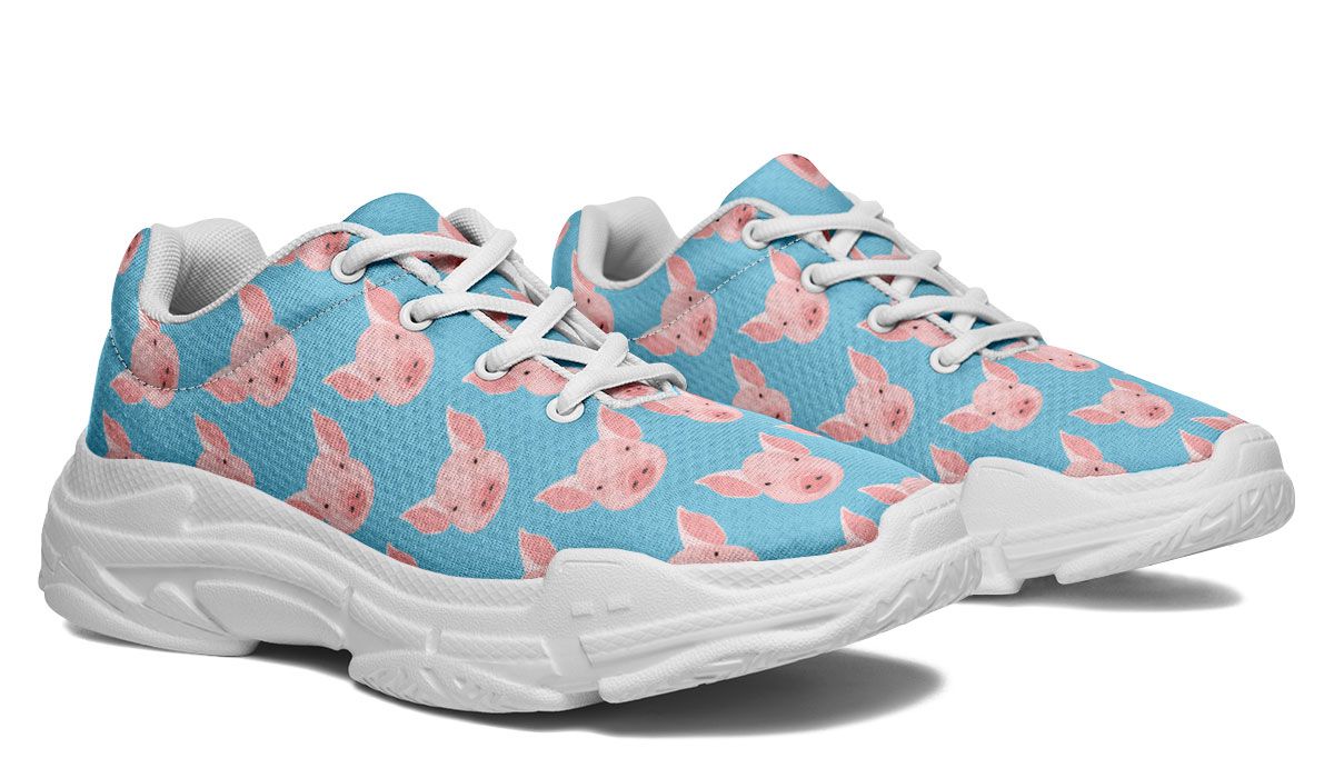 Pig Pattern Chunky Sneakers