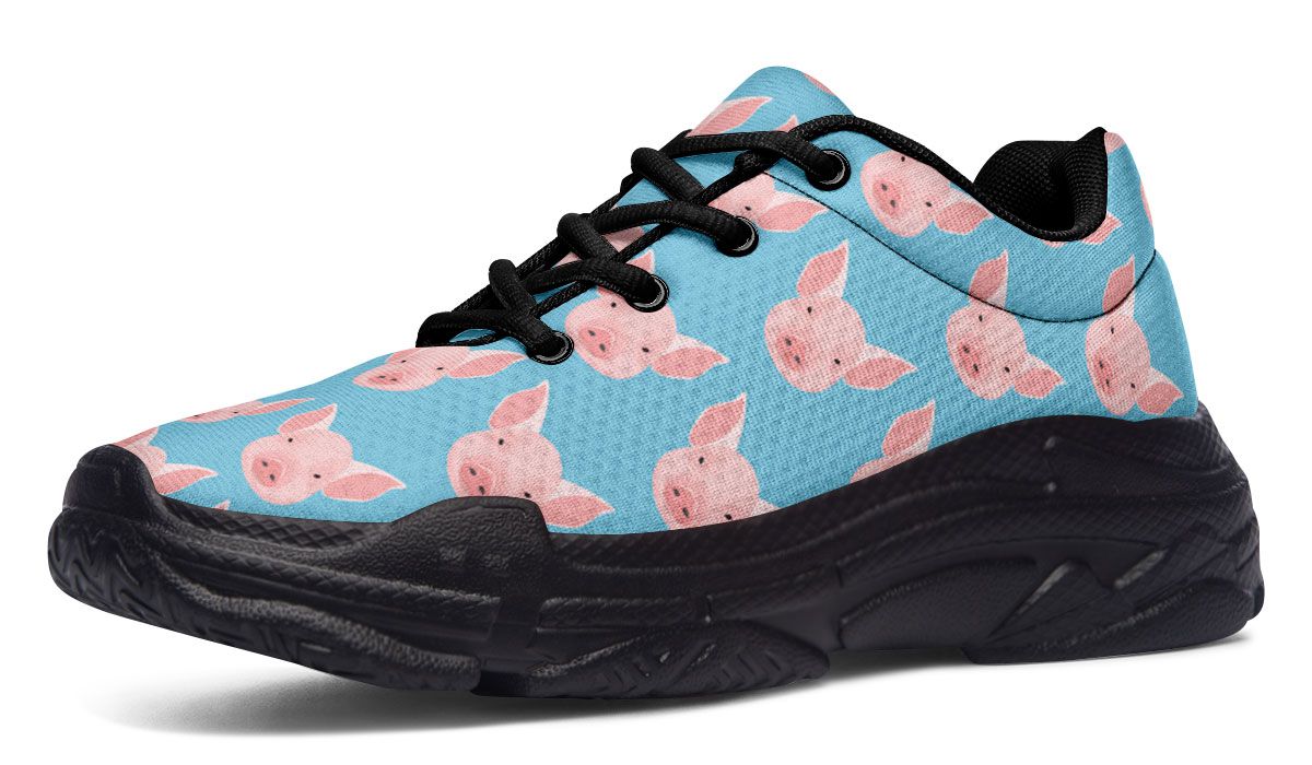 Pig Pattern Chunky Sneakers