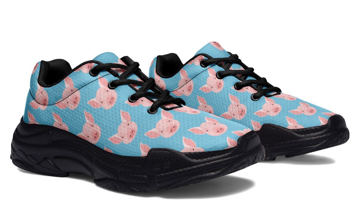 Pig Pattern Chunky Sneakers