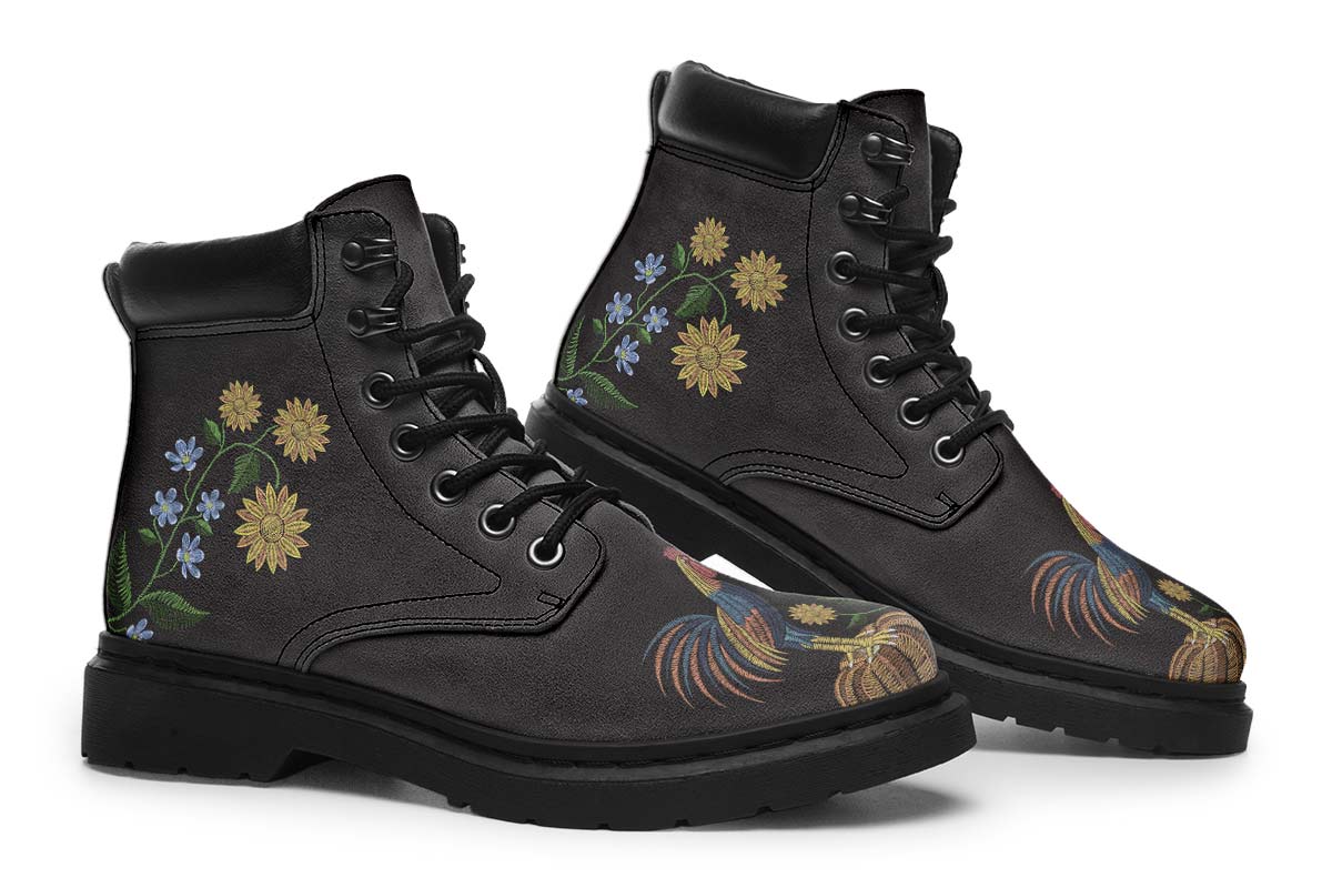 Embroidery Chicken Classic Vibe Boots