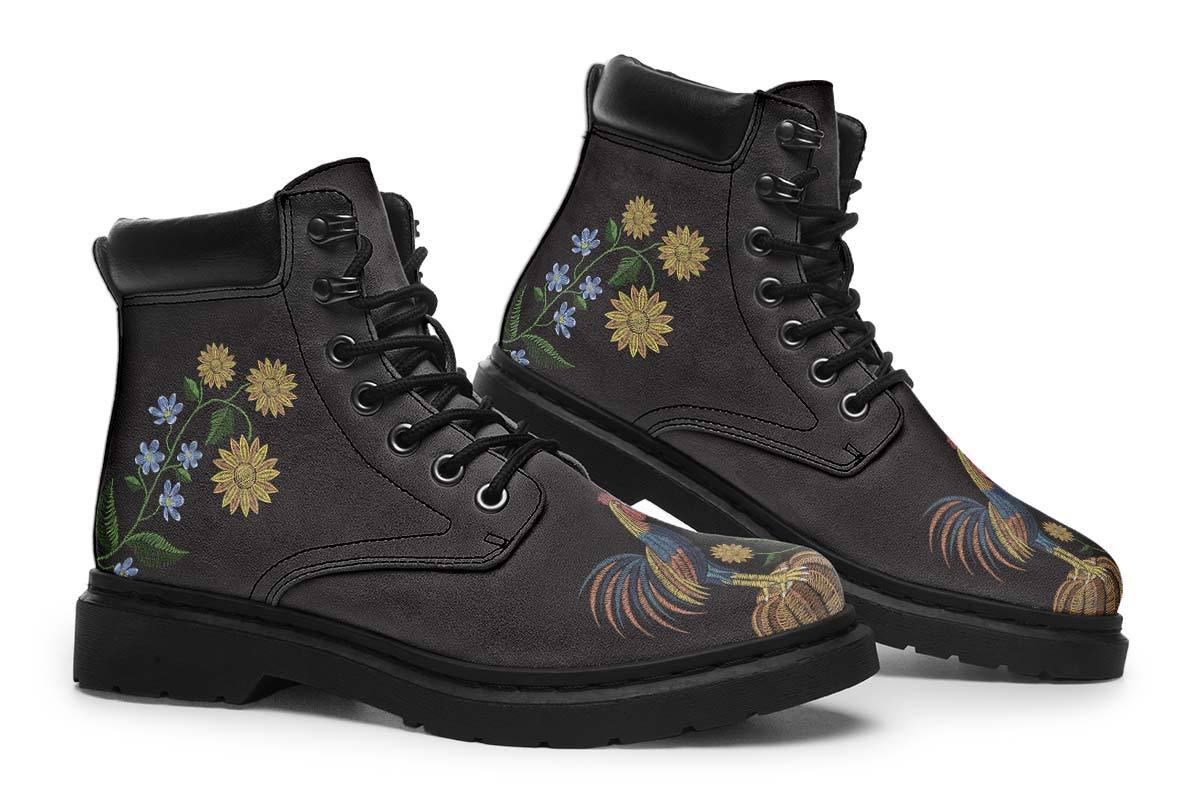 Embroidery Chicken Classic Vibe Boots