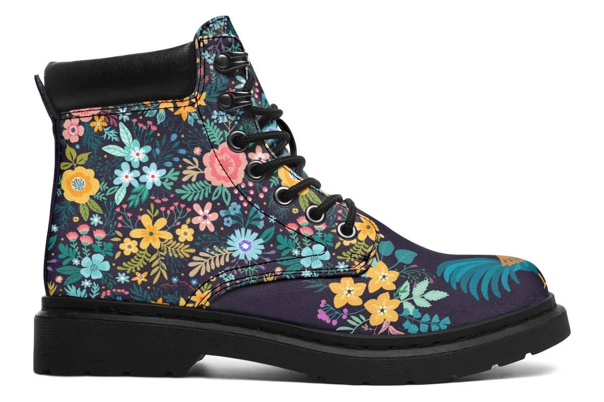 Floral Rooster Classic Vibe Boots