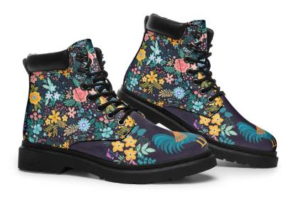 Floral Rooster Classic Vibe Boots