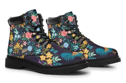 Floral Rooster Classic Vibe Boots