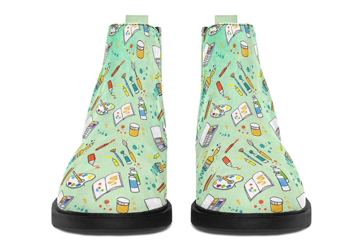 Artist Pattern Neat Vibe Boots