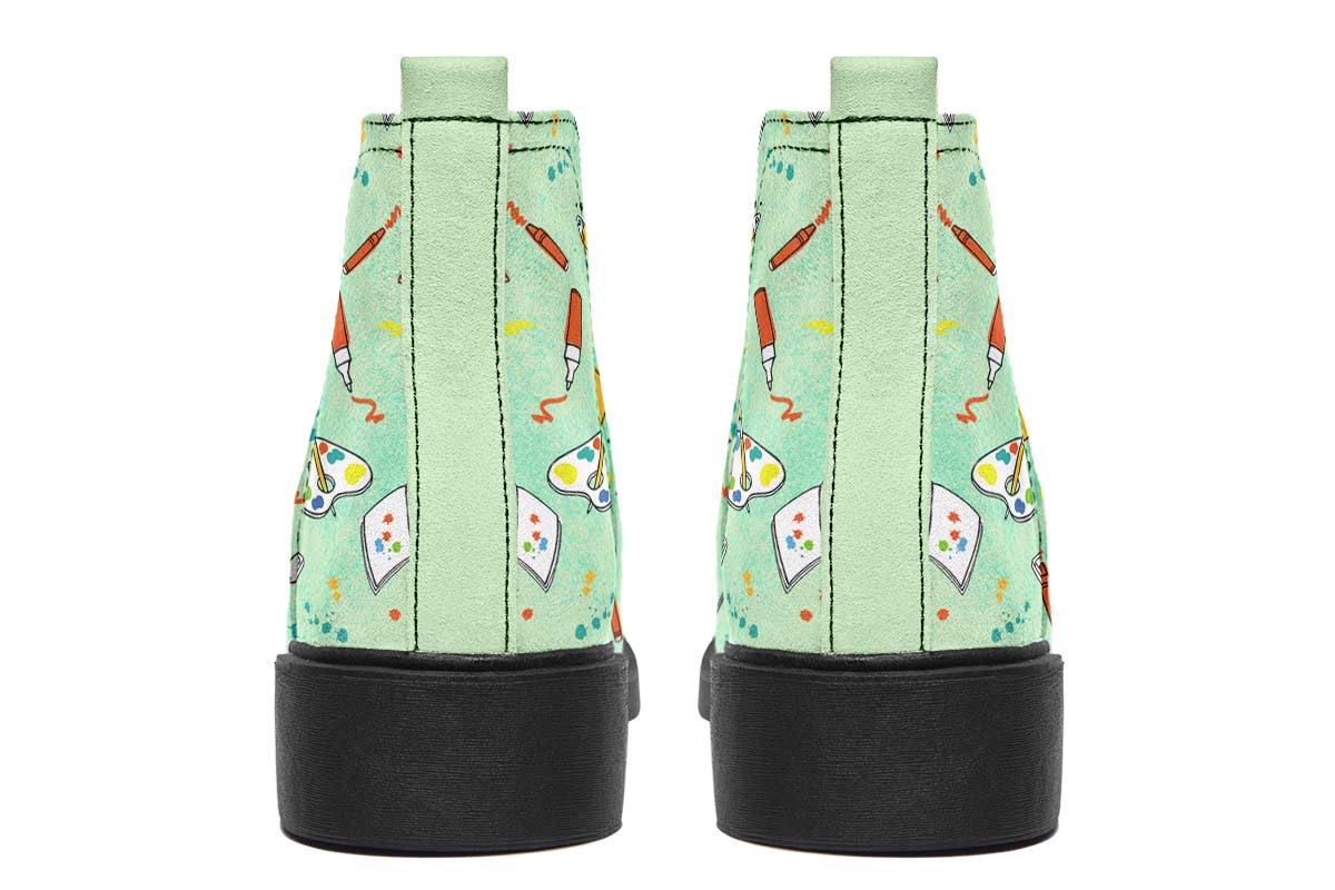 Artist Pattern Neat Vibe Boots