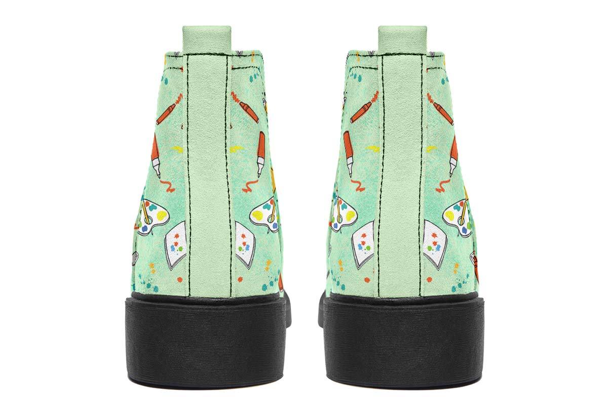 Artist Pattern Neat Vibe Boots