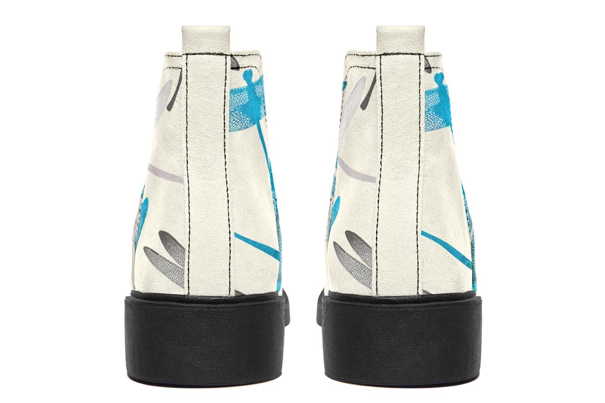 Dragonfly Pattern Neat Vibe Boots