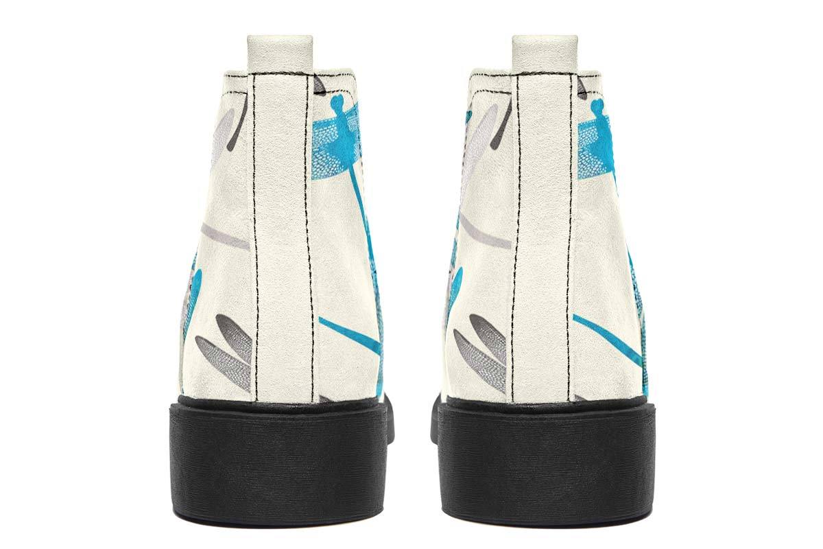 Dragonfly Pattern Neat Vibe Boots
