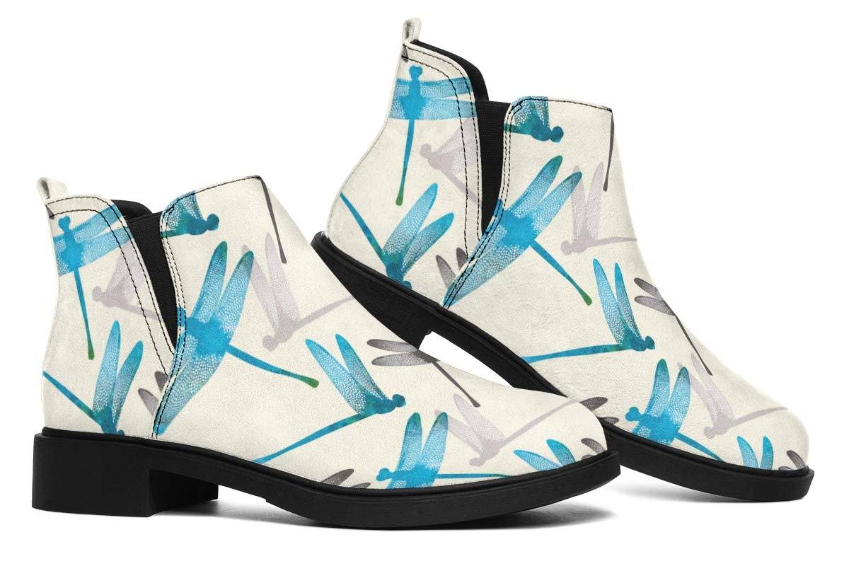 Dragonfly Pattern Neat Vibe Boots