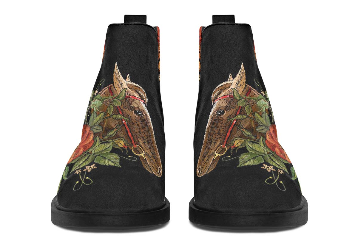 Embroidery Horse Neat Vibe Boots