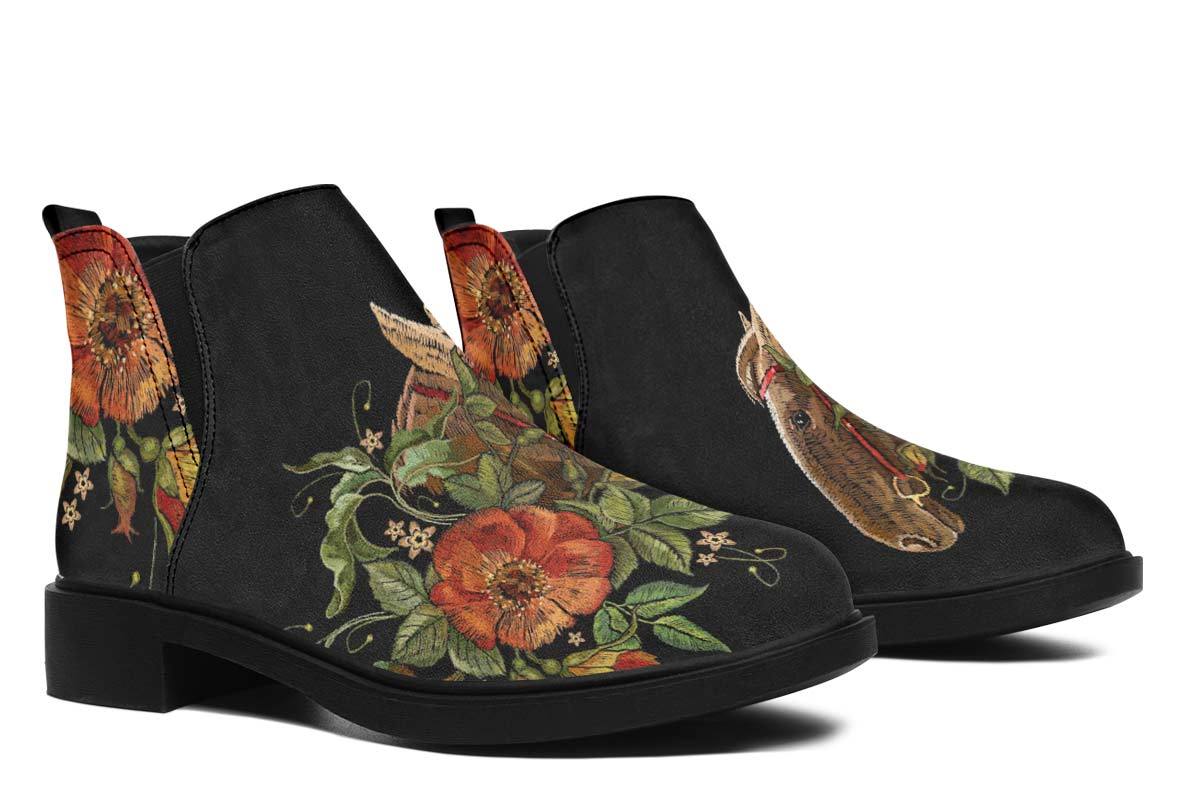 Embroidery Horse Neat Vibe Boots