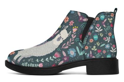 Floral Llama Neat Vibe Boots