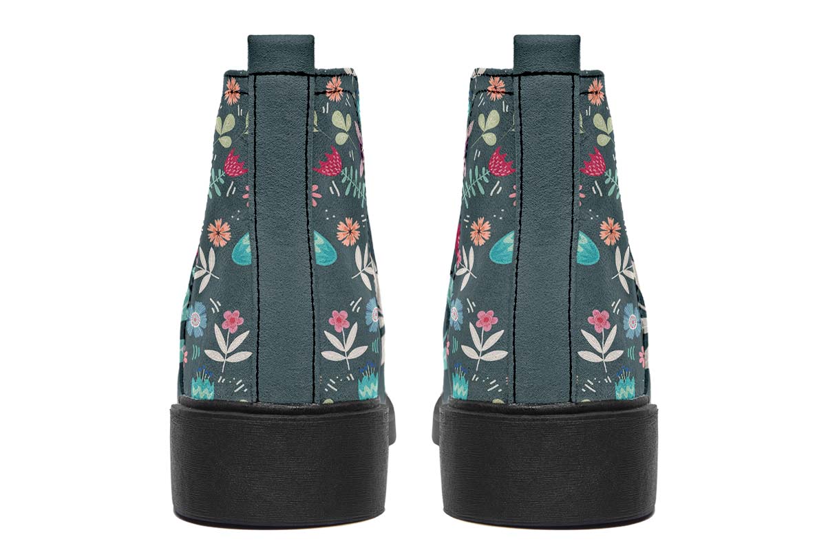 Floral Llama Neat Vibe Boots