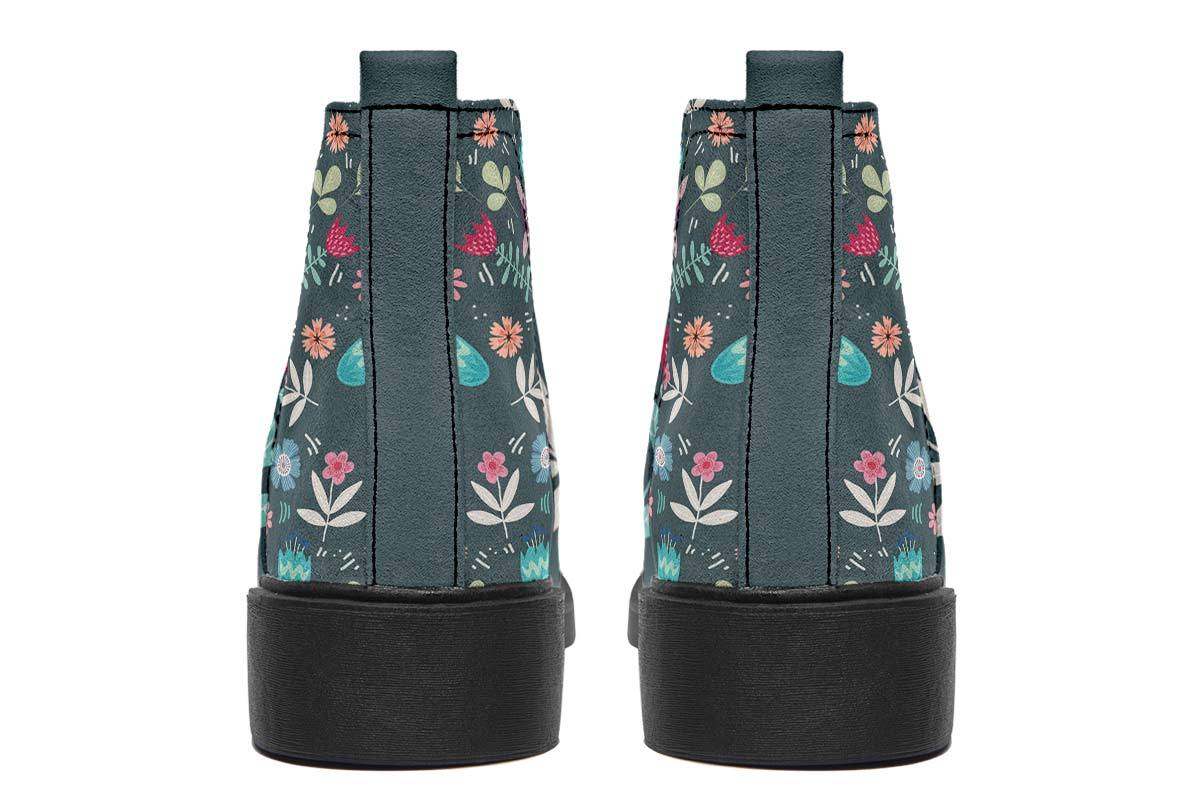 Floral Llama Neat Vibe Boots