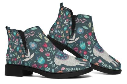 Floral Llama Neat Vibe Boots