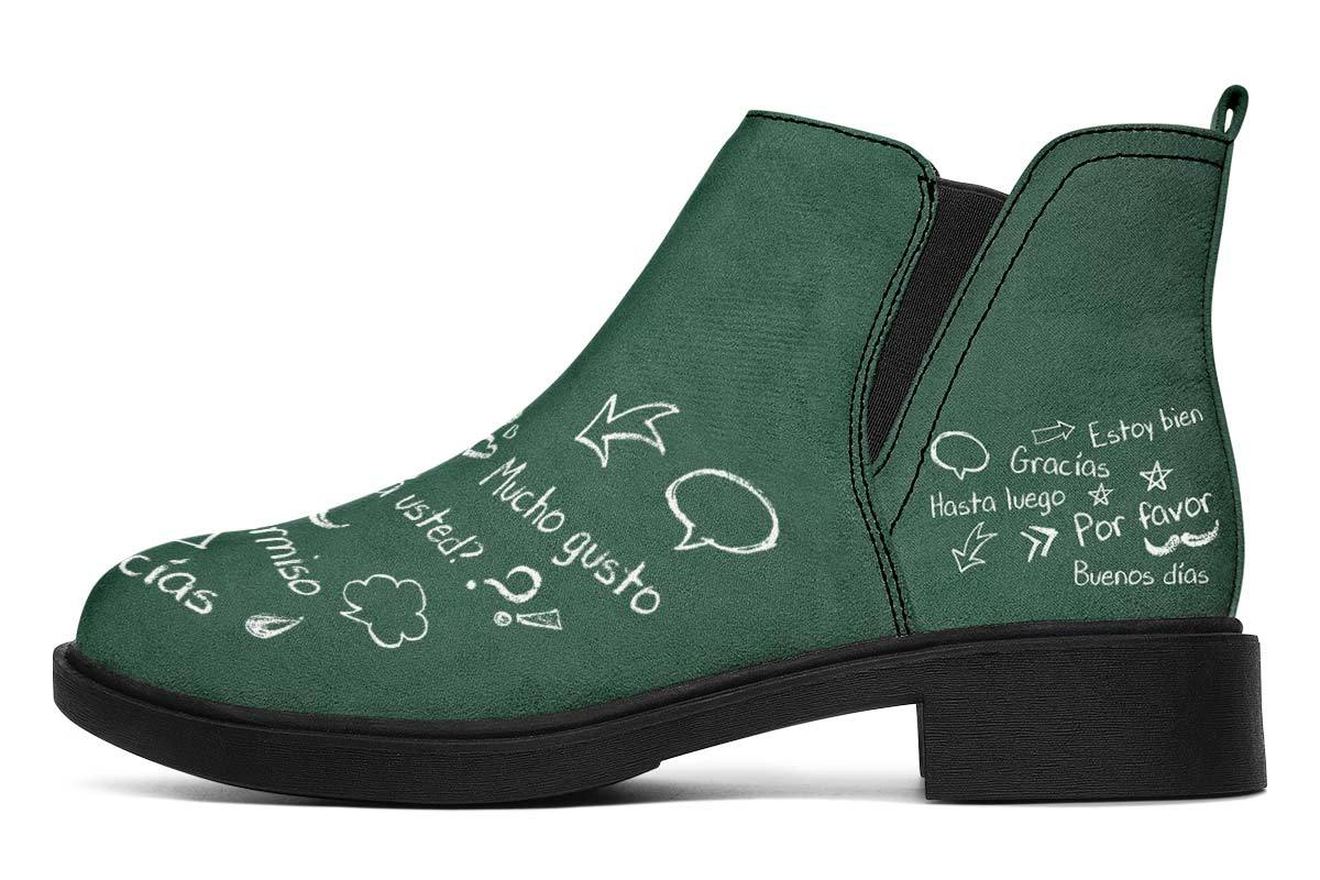 Spanish Chalkboard Neat Vibe Boots