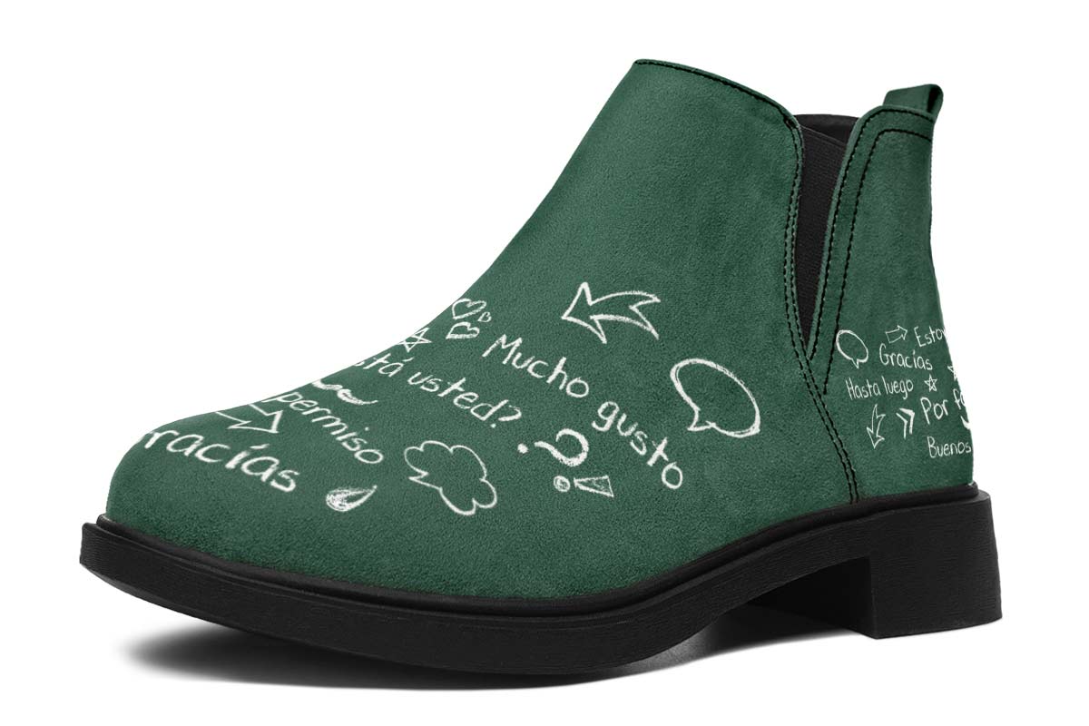 Spanish Chalkboard Neat Vibe Boots