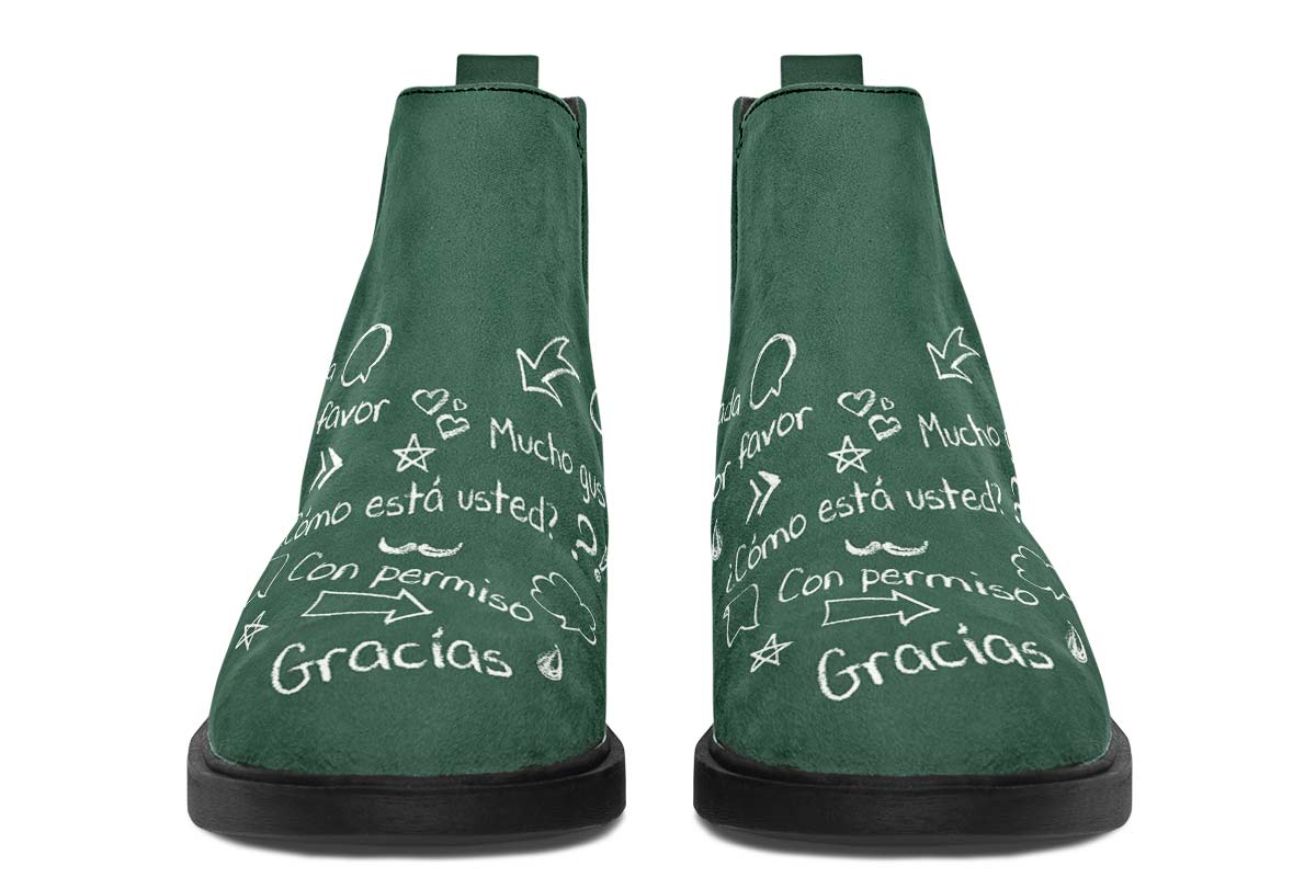Spanish Chalkboard Neat Vibe Boots