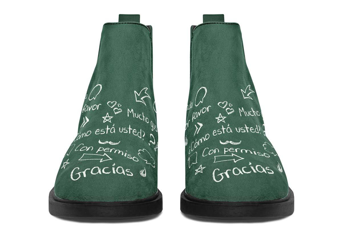 Spanish Chalkboard Neat Vibe Boots