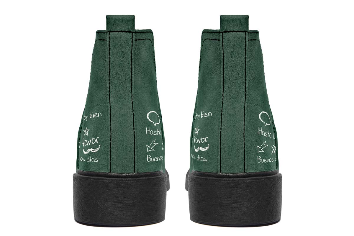 Spanish Chalkboard Neat Vibe Boots