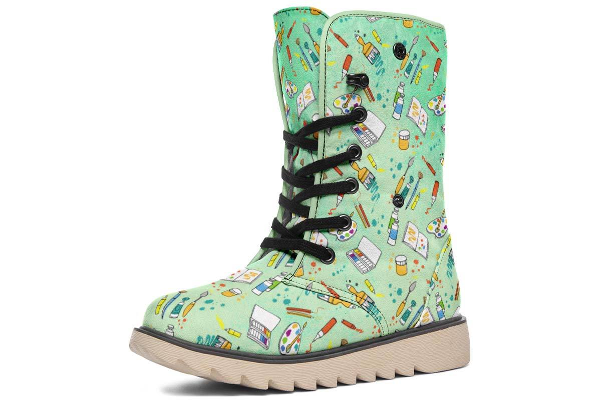 Artist Pattern Polar Vibe Boots