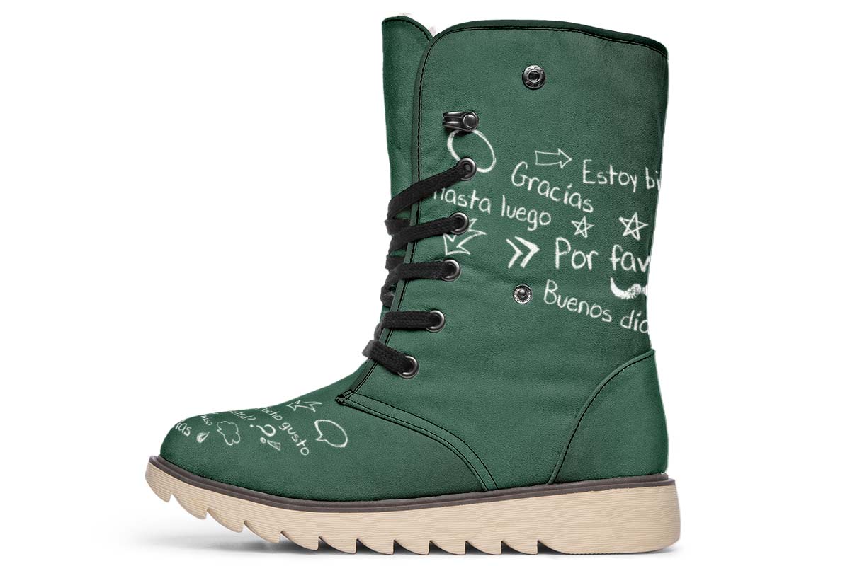 Spanish Chalkboard Polar Vibe Boots