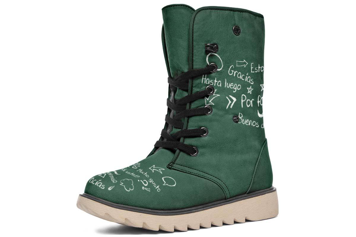Spanish Chalkboard Polar Vibe Boots