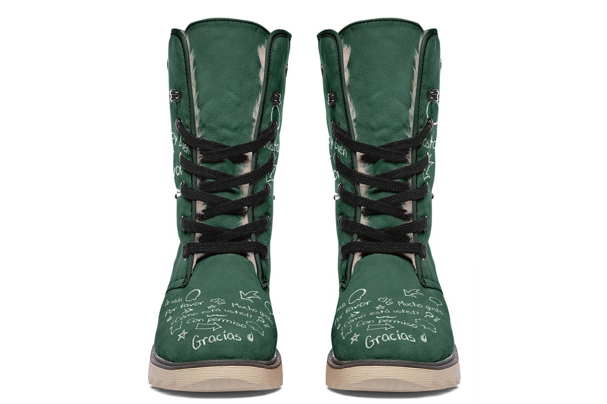 Spanish Chalkboard Polar Vibe Boots