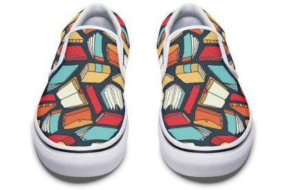 Book Lovers Slip-On Shoes