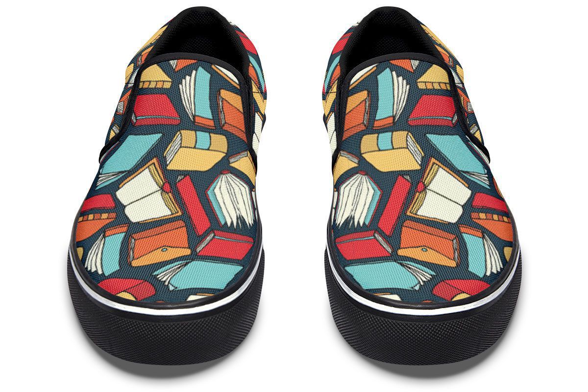Book Lovers Slip-On Shoes