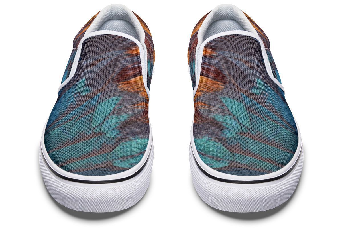 Chicken Feather Slip-On Shoes