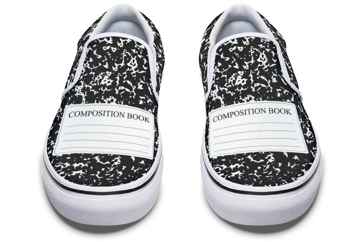 Composition Book Slip-On Shoes