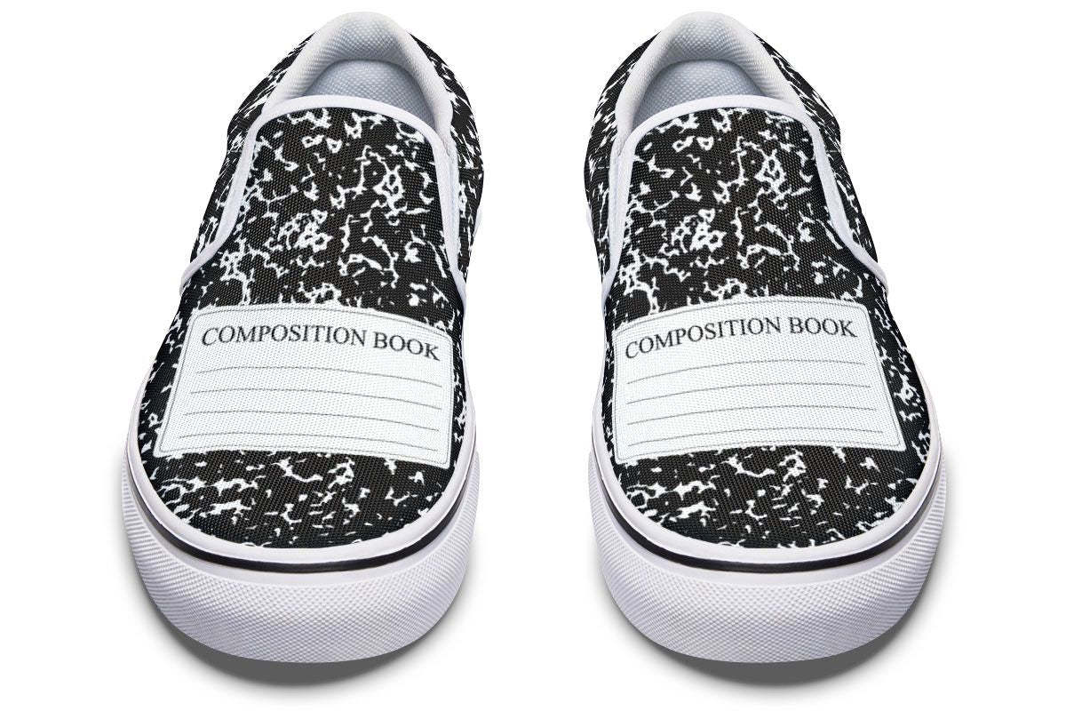 Composition Book Slip-On Shoes