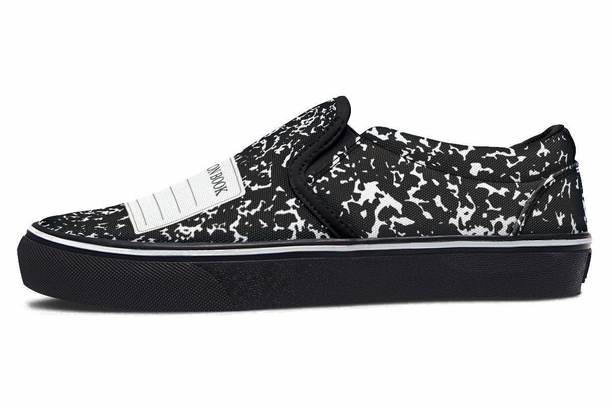 Composition Book Slip-On Shoes