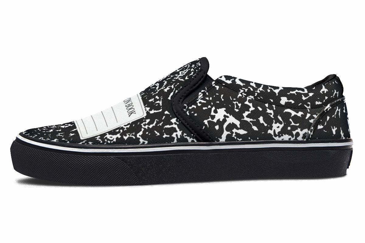 Composition Book Slip-On Shoes