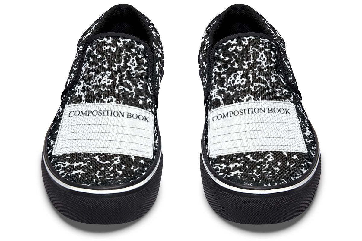 Composition Book Slip-On Shoes