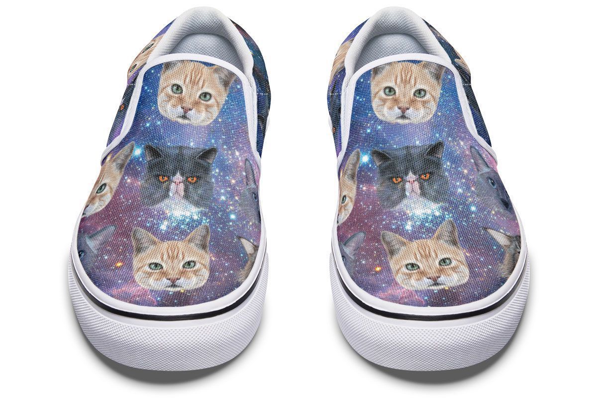 Cosmic Cat Slip-On Shoes