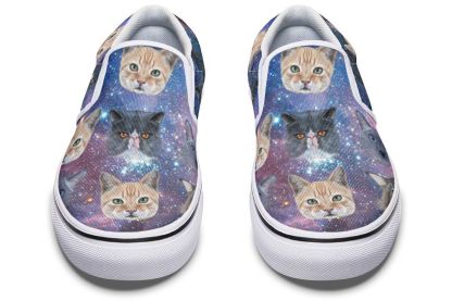 Cosmic Cat Slip-On Shoes