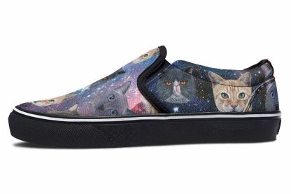Cosmic Cat Slip-On Shoes