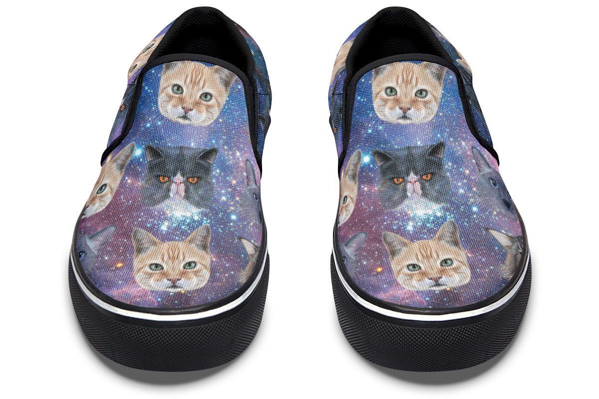 Cosmic Cat Slip-On Shoes