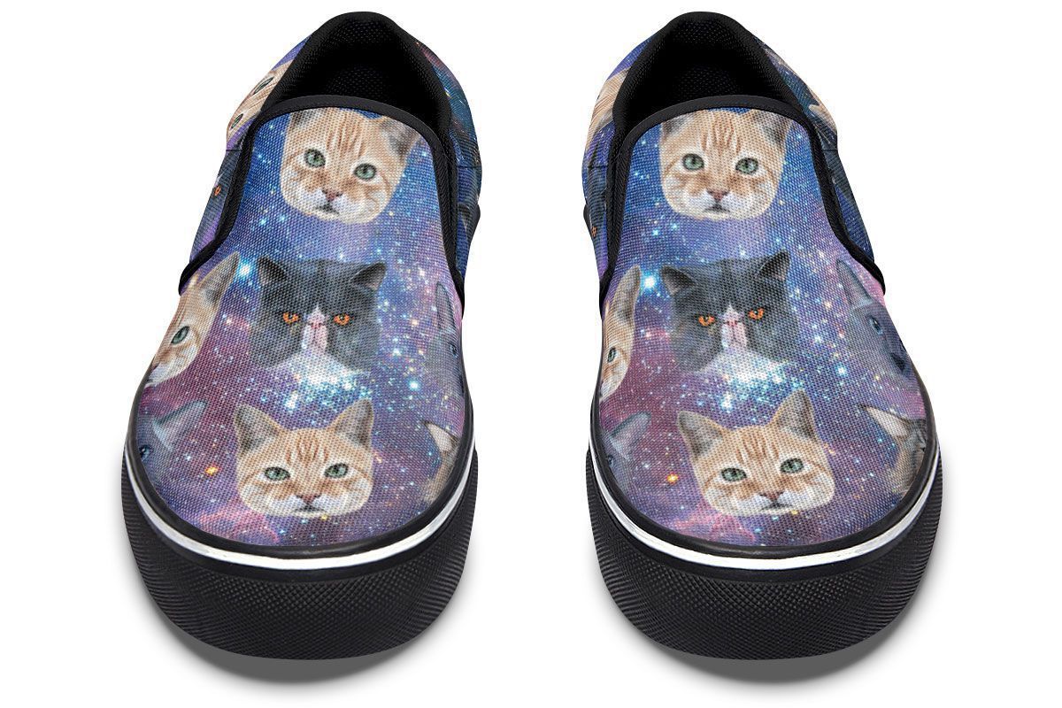 Cosmic Cat Slip-On Shoes