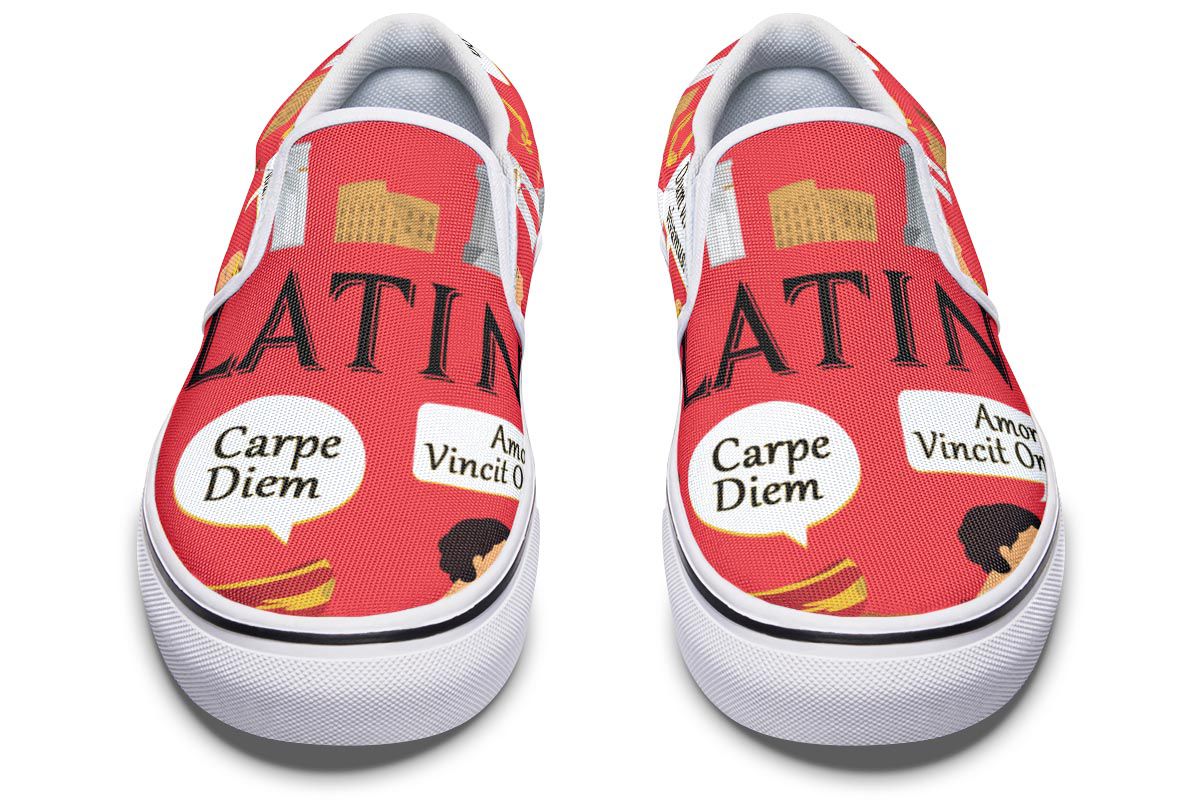Latin Language Slip-On Shoes