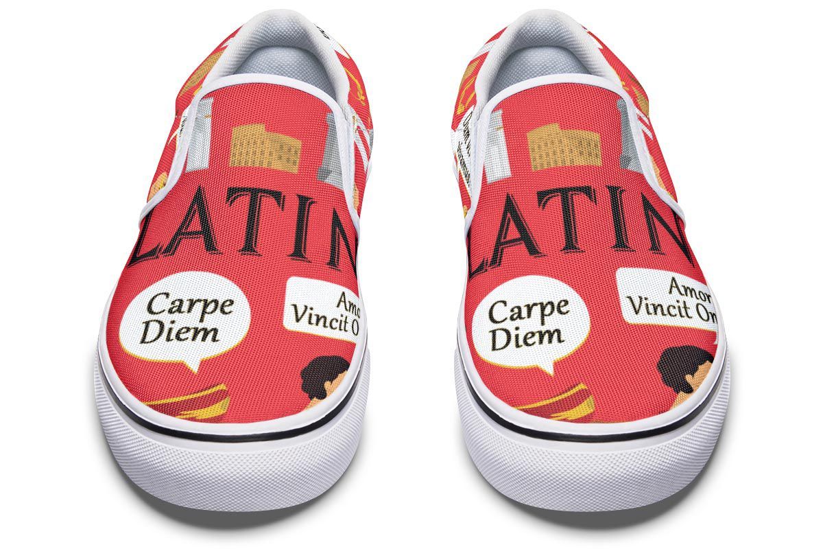 Latin Language Slip-On Shoes